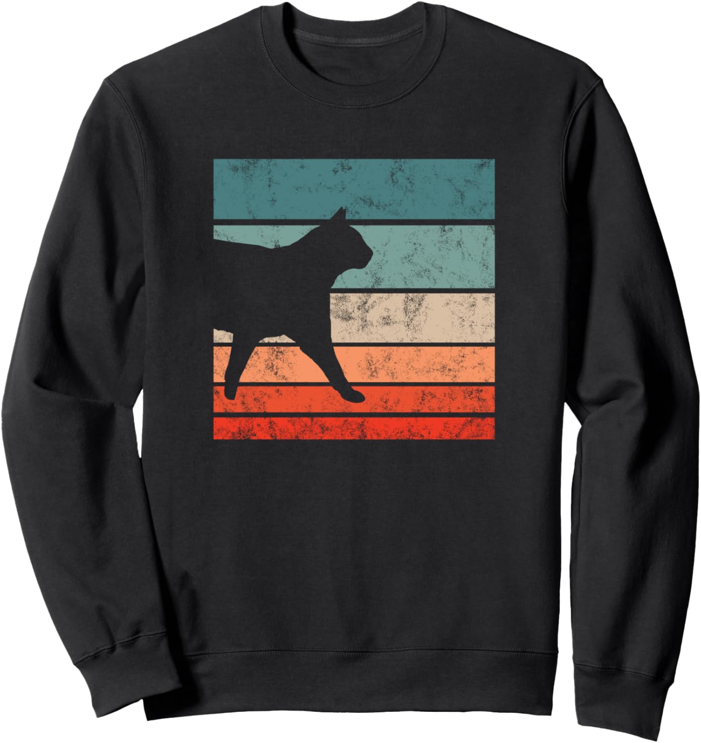 

Толстовка в стиле ретро с изображением кошки Cat Accessories & Apparel Gifts For Women, Men, And Kids, черный