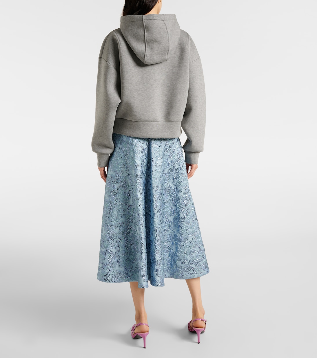Джерси худи Gucci, Gray Melange/ Mix — фото 3