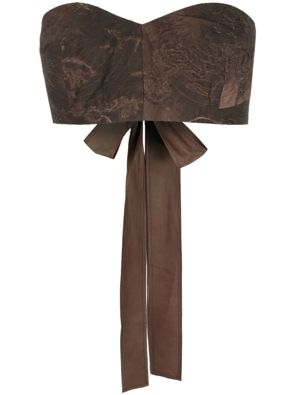 

Топ без рукавов на шнуровке Uma Wang, коричневый