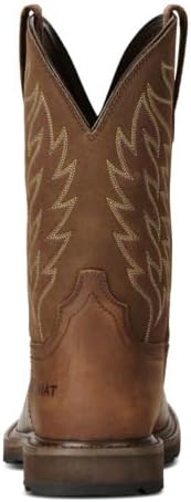 Мужские рабочие ботинки Ariat Groundbreaker с широким квадратным носком и стальным подноском, коричневый — фото 4