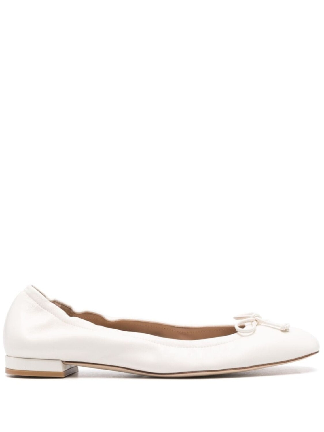 

Stuart Weitzman кожаные балетки Bria, белый