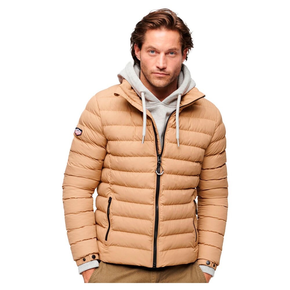 

Куртка Superdry Fuji Embroidered Padded, бежевый