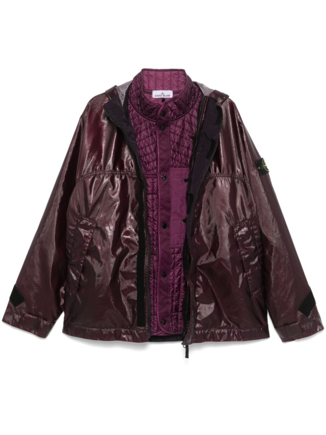 

Куртка Stone Island Glass Cover-TC, фиолетовый