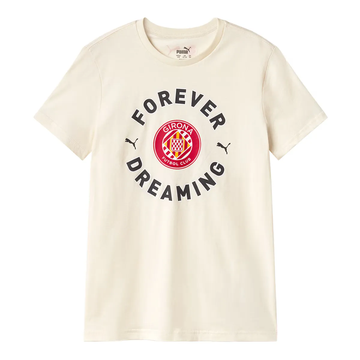 

Forever.Dreaming Tee Jr. Girona FC Puma детская футболка, бежевый