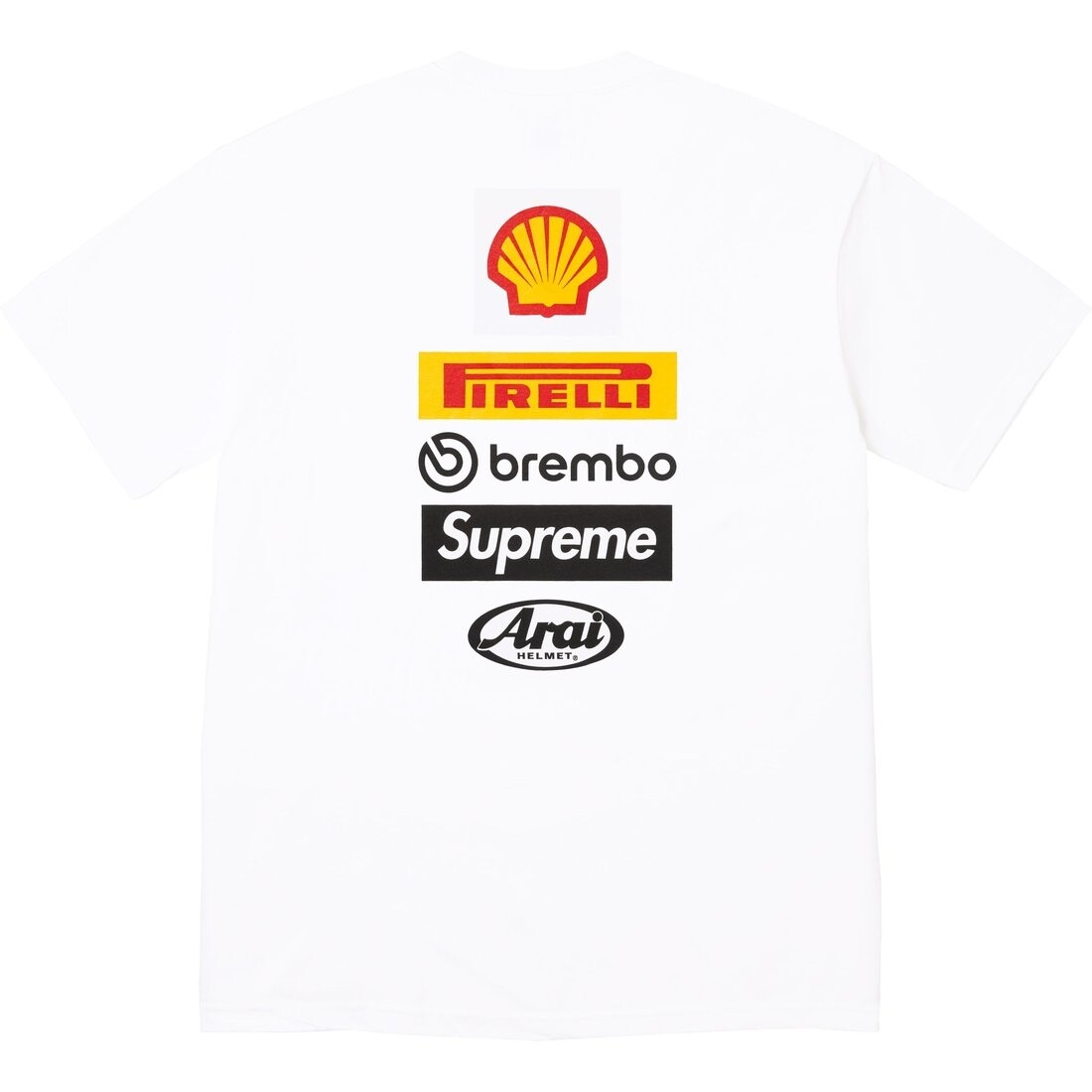 Футболка X DUCATI SS24 WEEK16 LOGO TEE — футболка унисекс, стандартного кроя, с коротким рукавом и принтом логотипа сзади Supreme, белый — фото 3