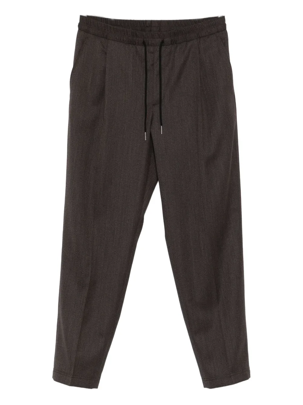 

Брюки с кулиской и узором «елочка» Caruso, коричневый