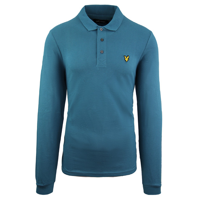 

Однотонная мужская рубашка-поло Lyle & Scott, зеленый