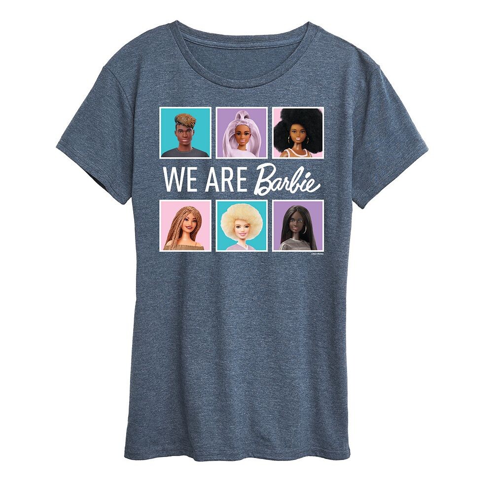 

Детская футболка Barbie We Are All Barbie с рисунком Licensed Character, цвет Heather Blue