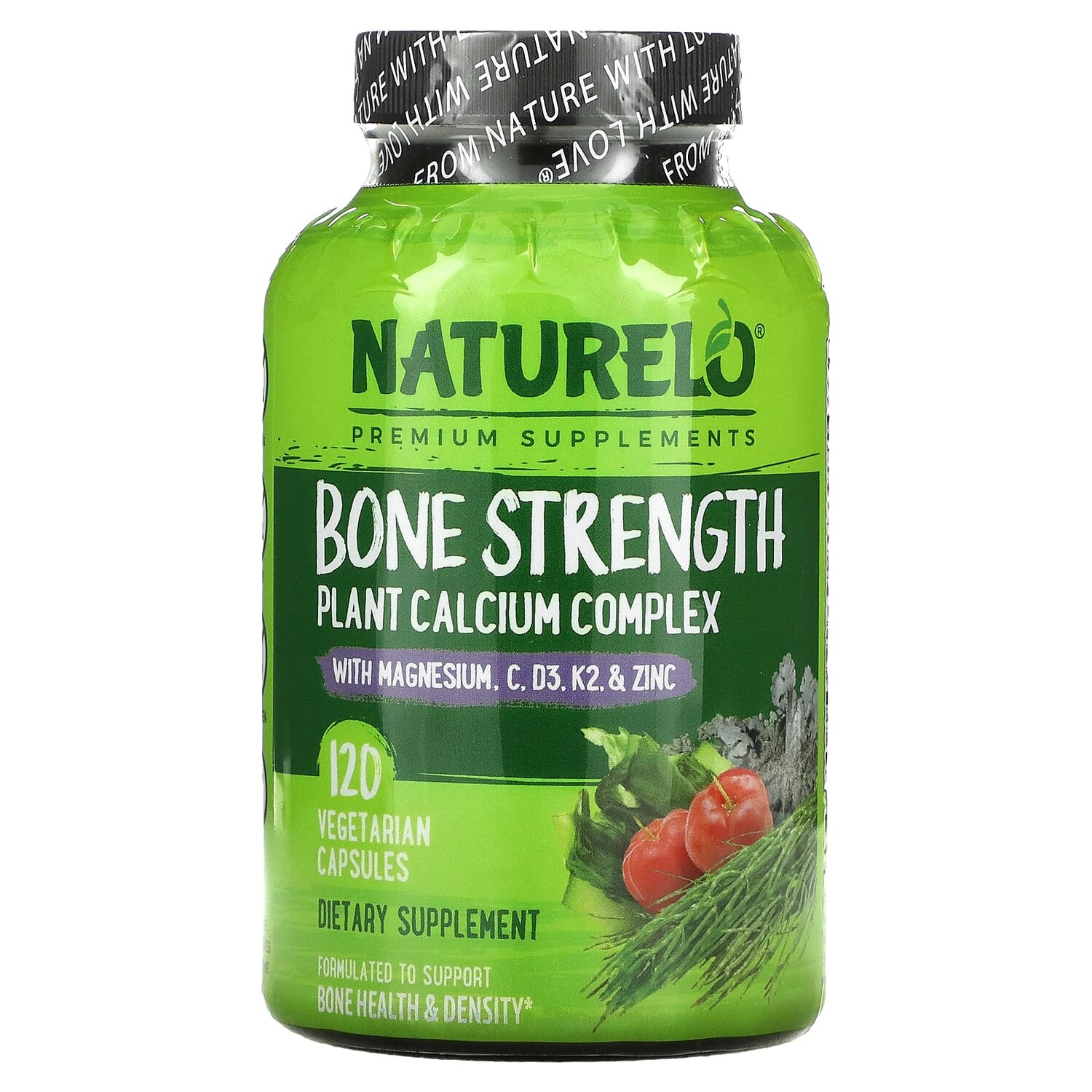 

NATURELO Bone Strength Plant-Based Calcium Complex 120 Vegetarian Capsules