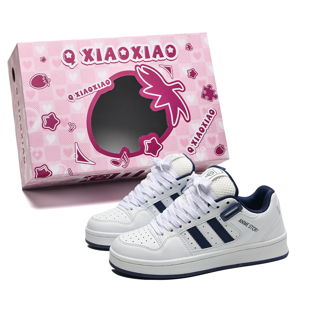 

Circle small Кроссовки для скейтбординга унисекс с амортизацией, легкие, нескользящие, низкие, в коробке, желто-черные - бело-голубые, цвет White Blue