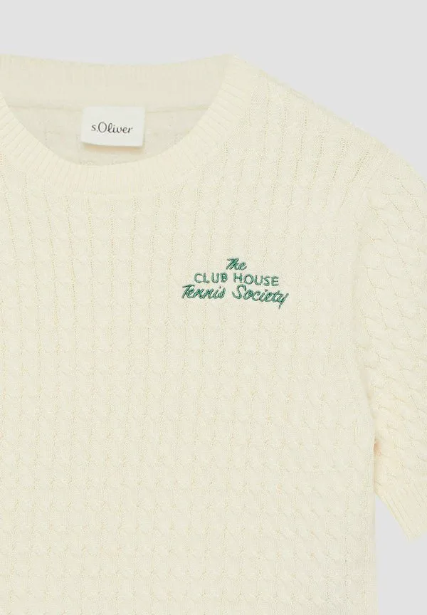 Футболка с принтом S.Oliver, Creme — фото 3