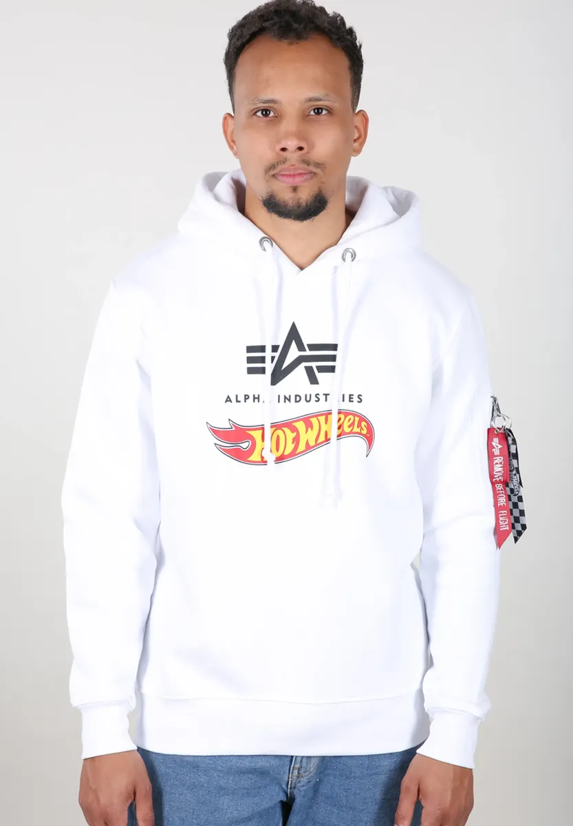

Толстовка Alpha Industries " Alpha Industries Мужчины - Толстовки Hot Wheels Flag Hoody", белый