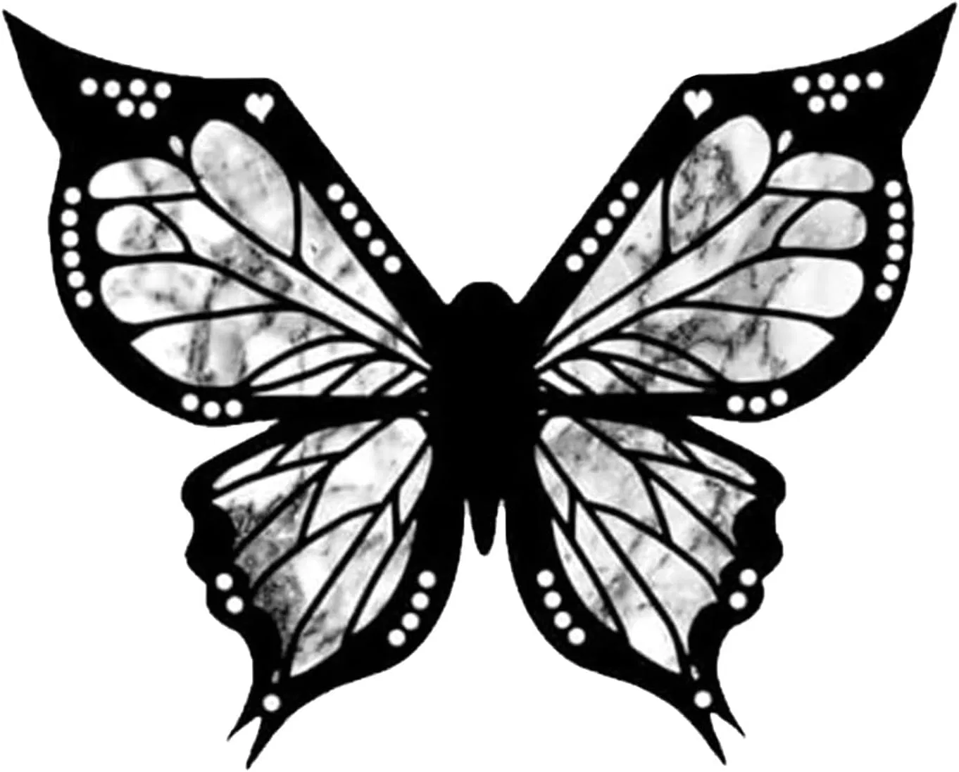 Подводка для глаз трафаретная Butterfly Eye Shaping Tool, 7 стилей, черный, 1 шт