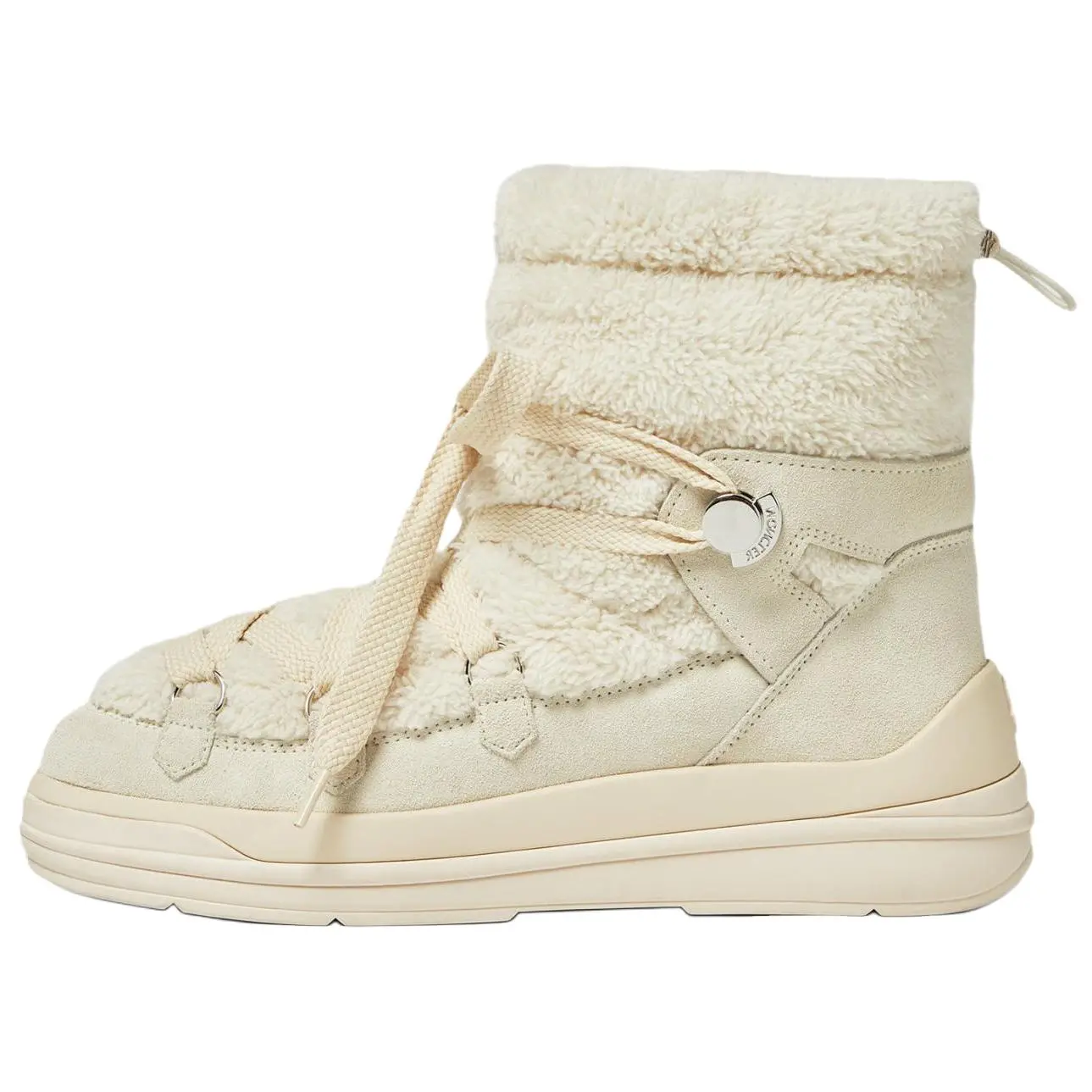 Insolu Короткие зимние ботинки женские белые Moncler