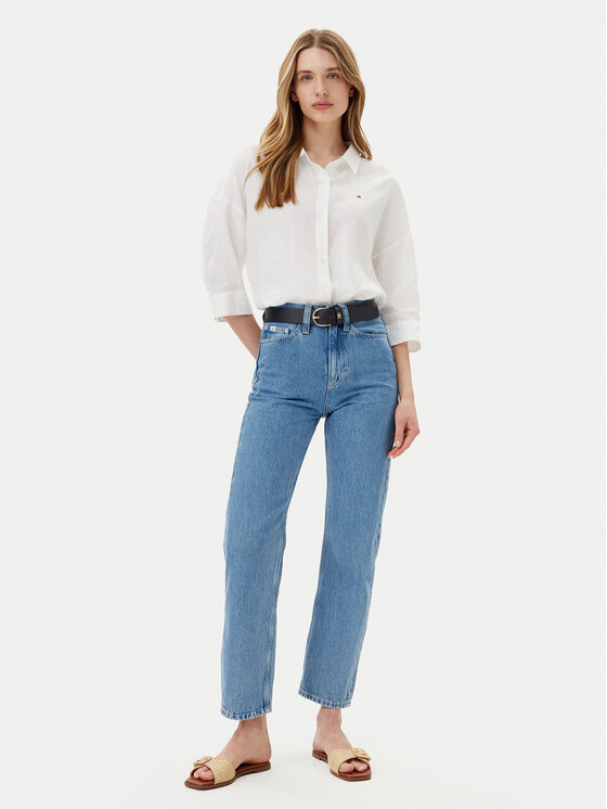 Свободная рубашка WW0WW46169 Tommy Hilfiger, белый — фото 2
