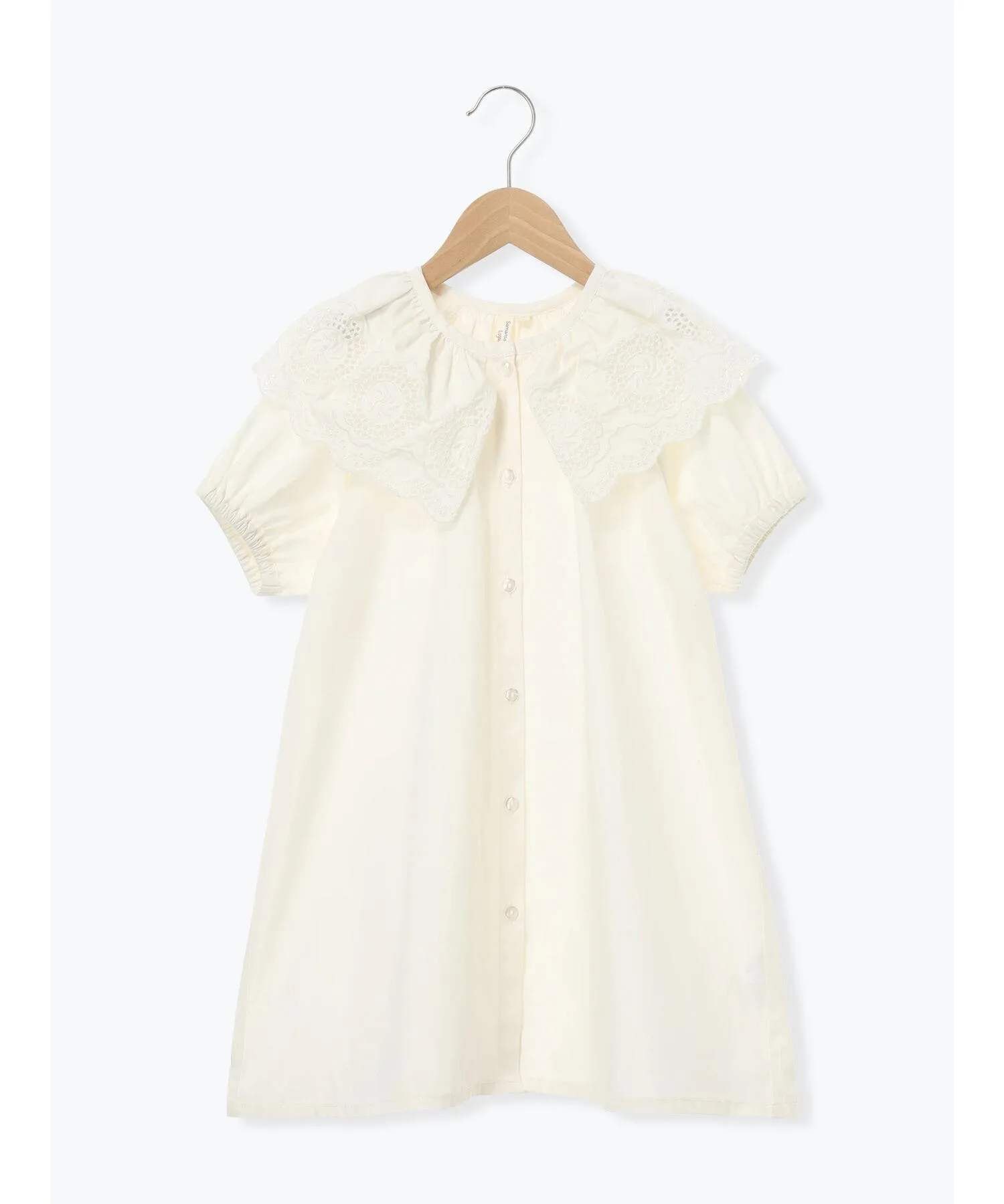 Детское платье с кружевным воротником Samansa Mos2 Lagom off-white