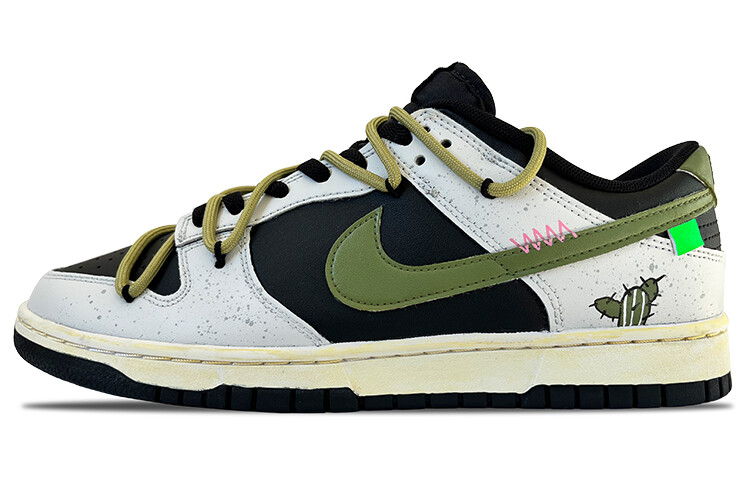 

Кроссовки Nike Dunk Skateboard Shoes Men Low-Top Black White, черный