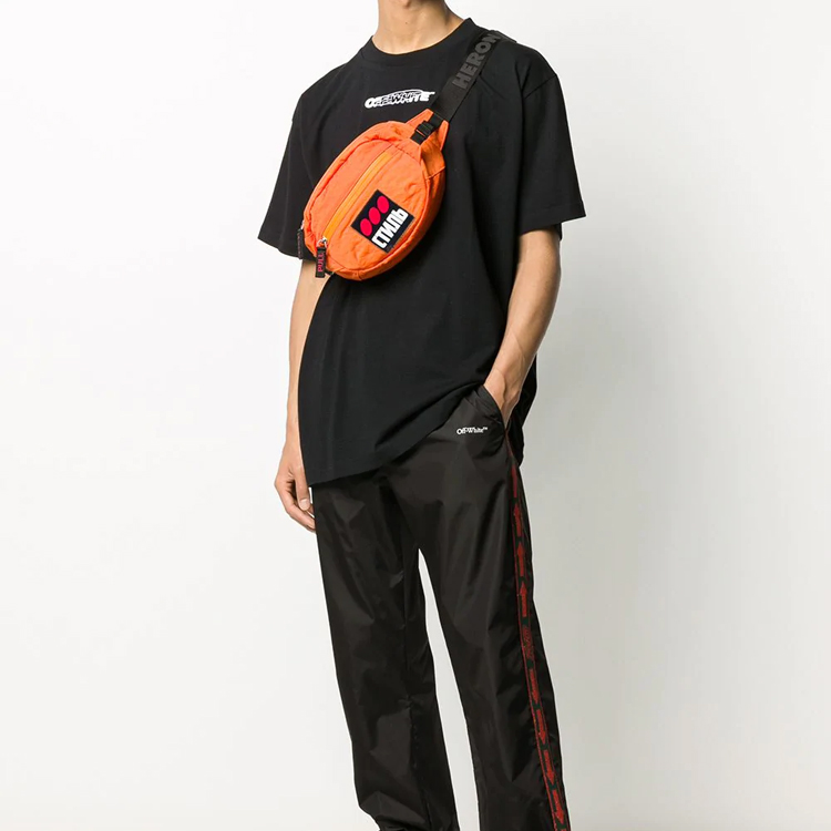 Футболка с ручной росписью OFF-WHITE, черная — фото 4