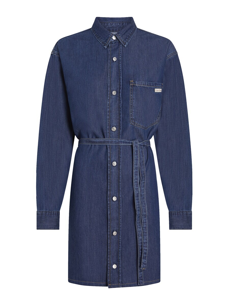 

Платье рубашка Calvin Klein Jeans Shirt Dress, темно-синий
