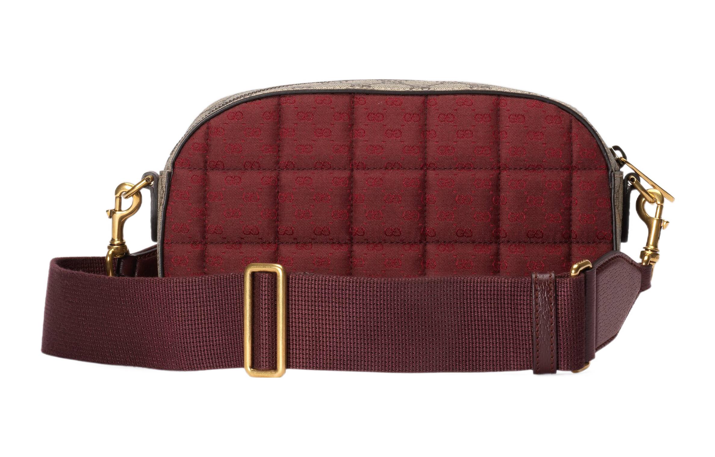 Сумка кроссбоди Gucci Ophidia из канваса с отделкой из кожи — фото 3