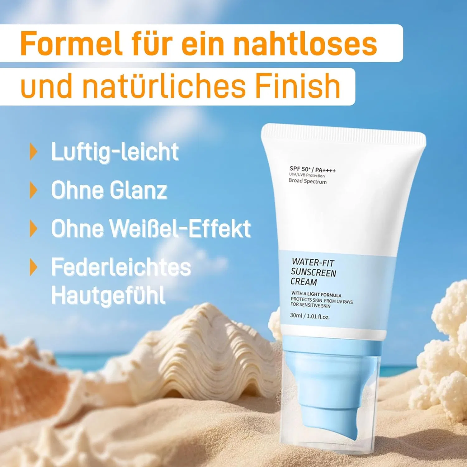 Легкий солнцезащитный крем для лица SPF 50+ Yfkeji — фото 2