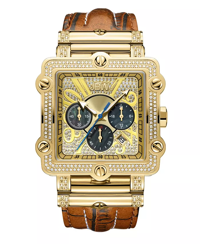

Мужские часы Phantom Diamond (1 ct.t.w.) из нержавеющей стали с покрытием 18k Gold Jbw, золото
