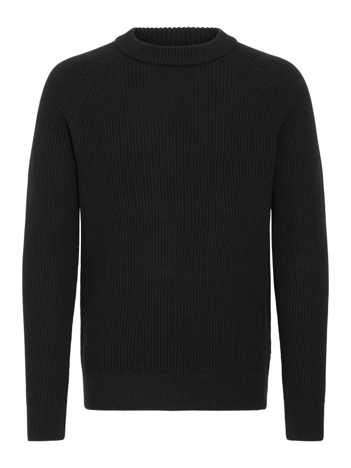 

Полосатый свитер с круглым вырезом для женщин черного цвета CASUAL FRIDAY