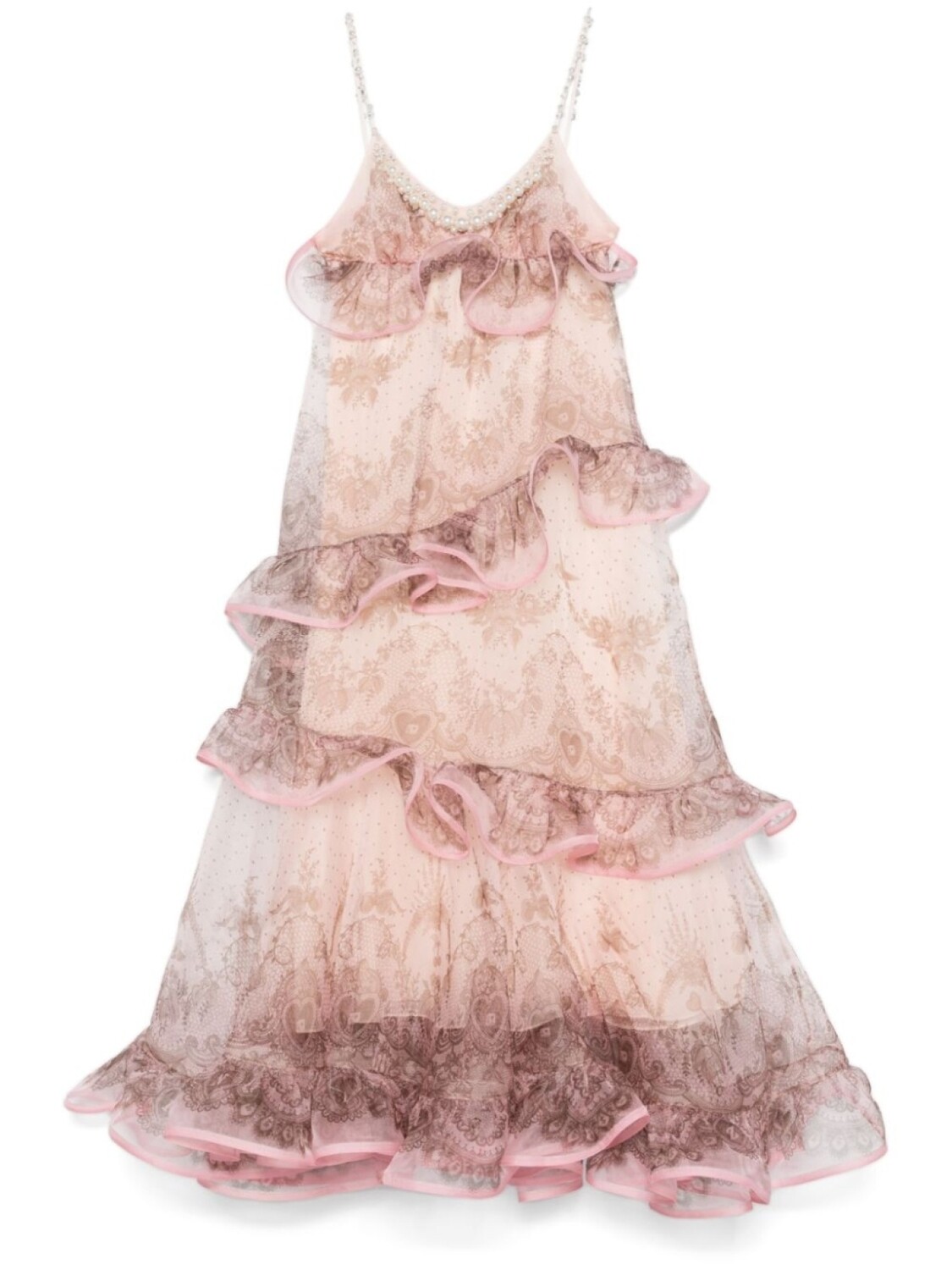 

ZIMMERMANN платье макси Crush, розовый