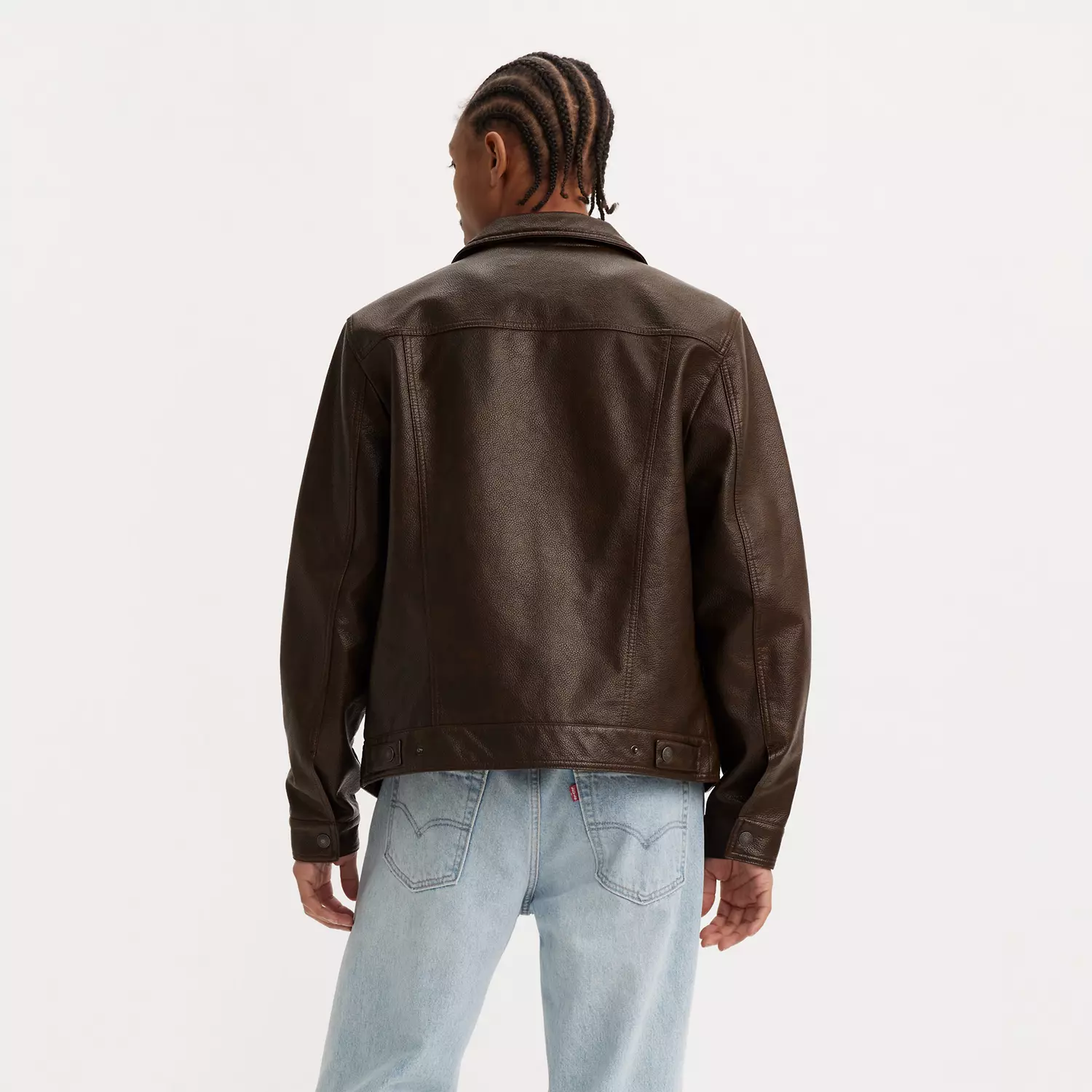 Куртка дальнобойщика из искусственной кожи Levi's, коричневый — фото 2