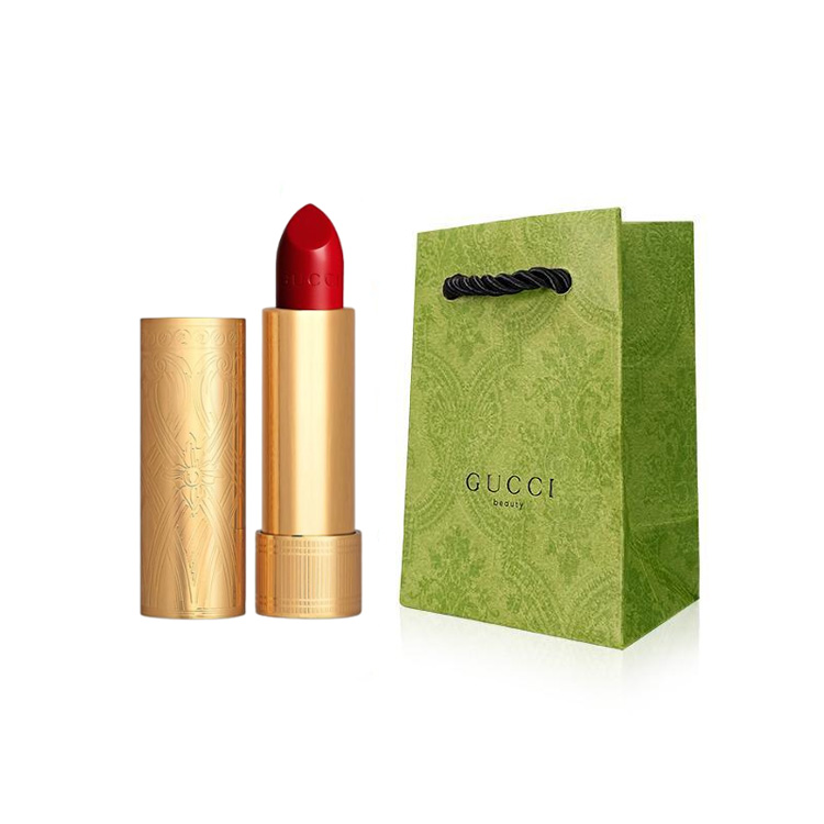 

Limited Edition Lip Glosses Lipstick Shopping Bag Легко растушевывается 1 шт/2 уп GUCCI, shimmer satin 505 3.5g+mini bag