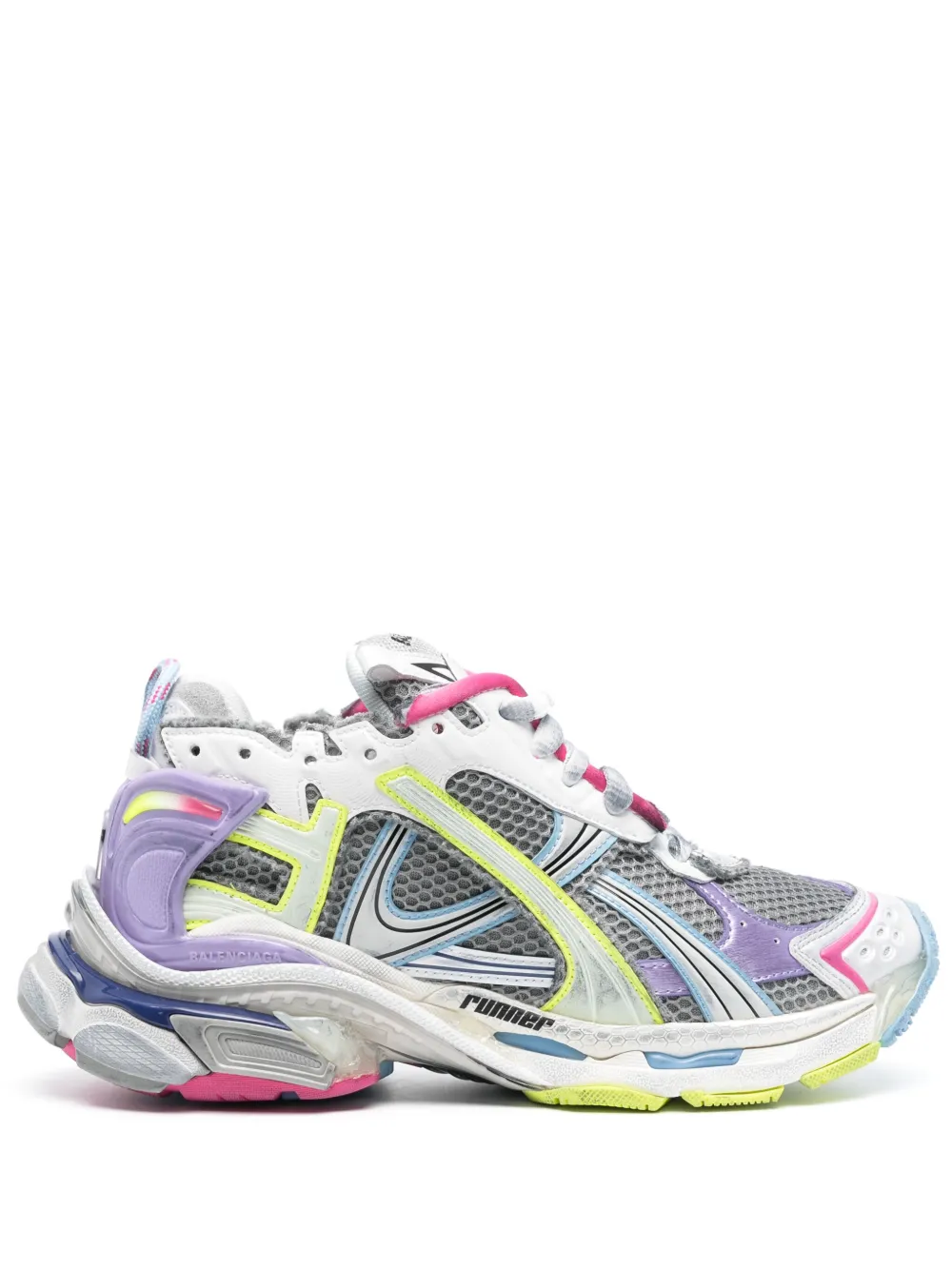 Кроссовки Runner с сетчатыми вставками BALENCIAGA, серый