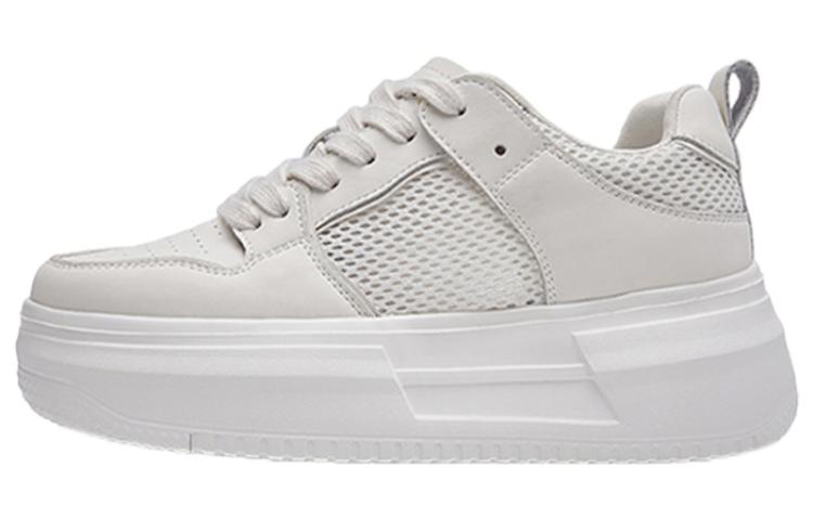 

Кеды DAPHNE Skateboard Shoes Women's Low-Top, бежевый/черный