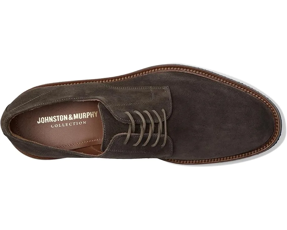 Оксфорды Johnston & Murphy Collection Jenson Plain Toe, Gray Italian Suede — фото 2