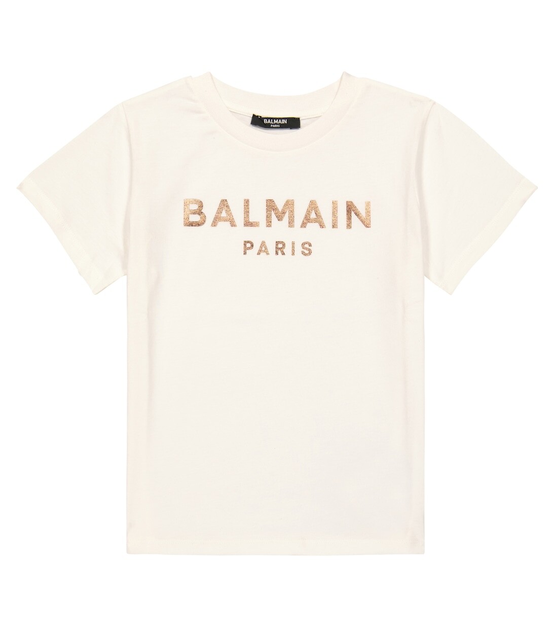 

Футболка из хлопкового джерси с логотипом Balmain, белый