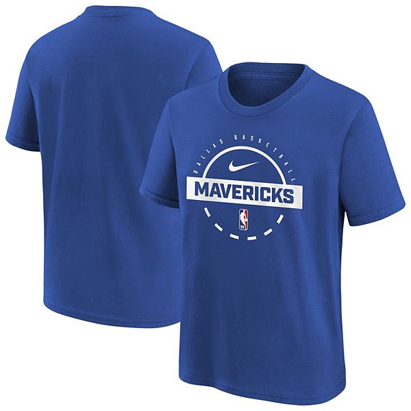 

Футболка для тренировок Youth Dallas Mavericks синяя Nike