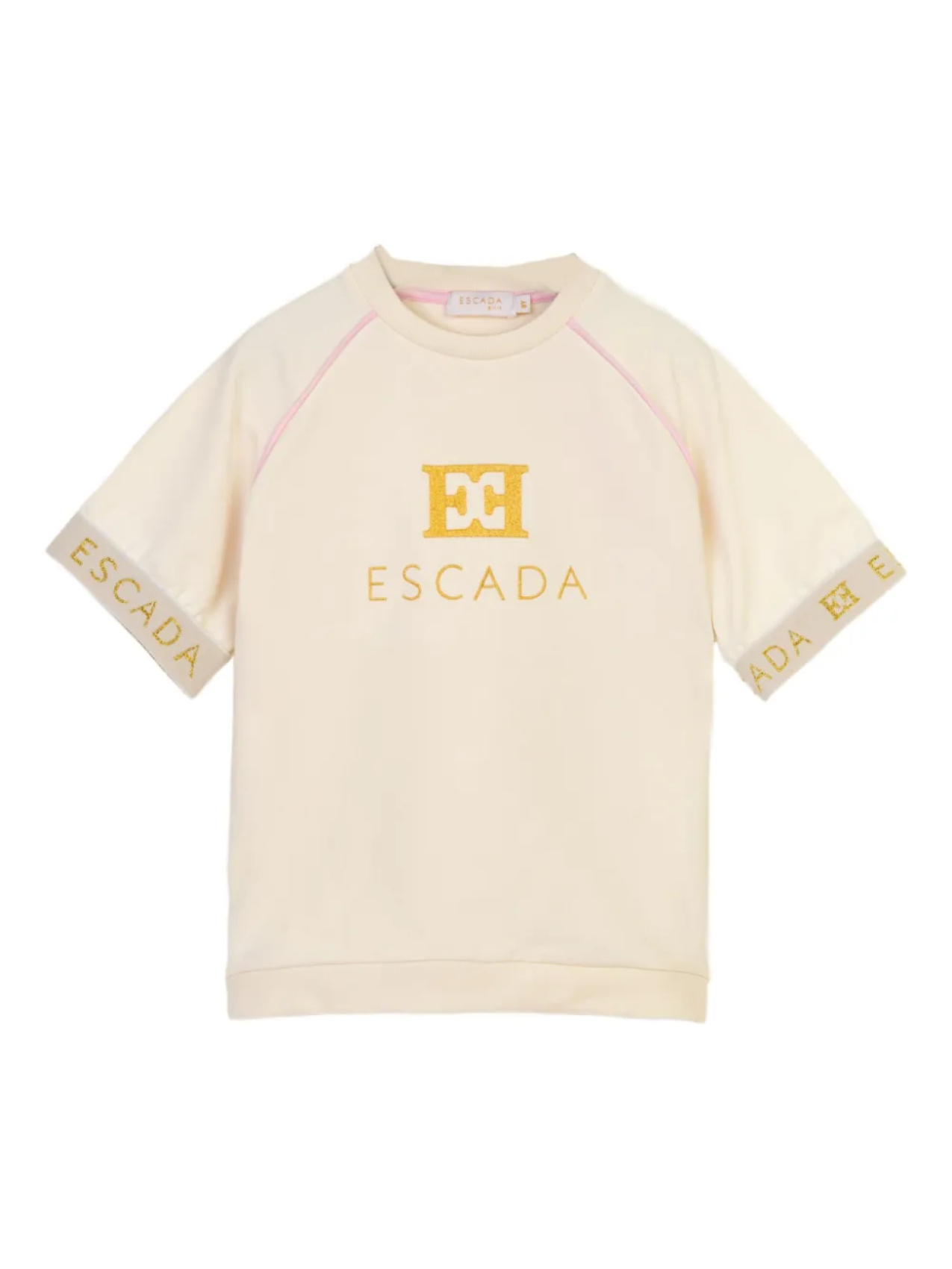 

Футболка Escada Kids с вышитым логотипом, нейтральный