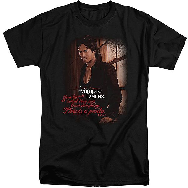 

Футболка с длинным рукавом Vampire diaries threes a party Licensed Character