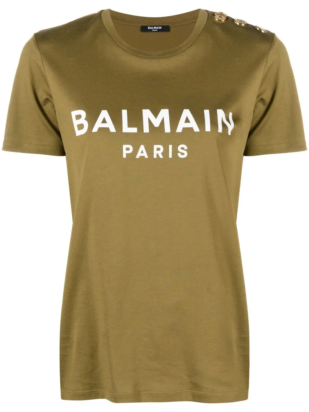 

Футболка с логотипом BALMAIN, зеленый