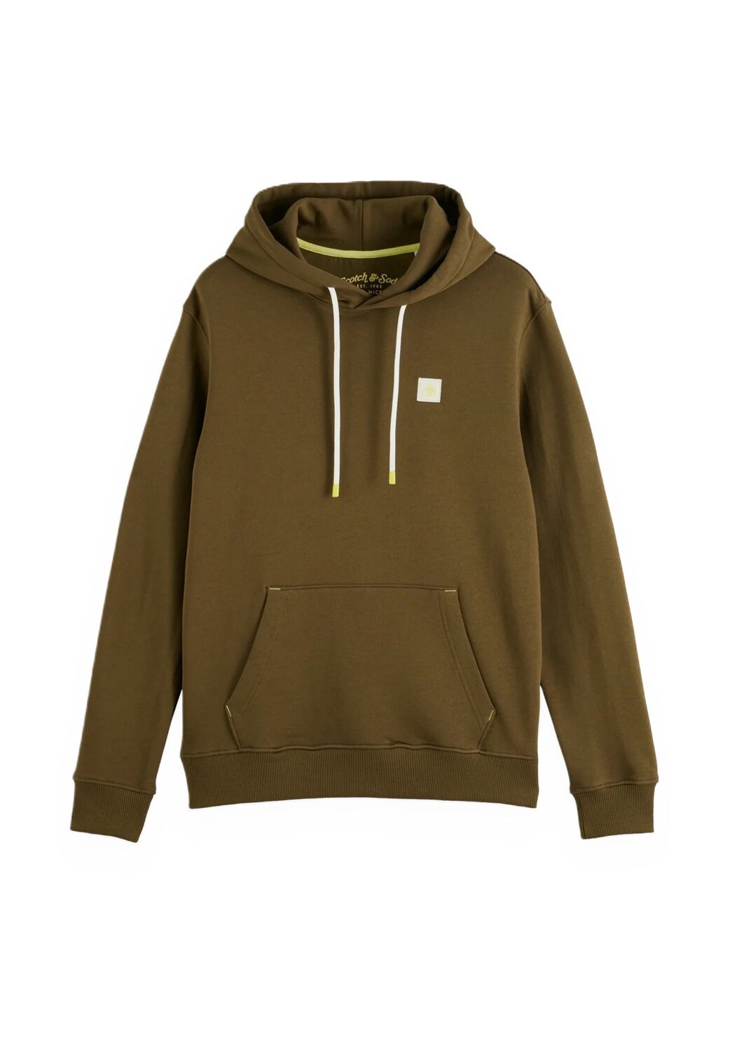 

Толстовка на шнурке, хлопок, мужская SCOTCH & SODA, цвет 6895 Algae