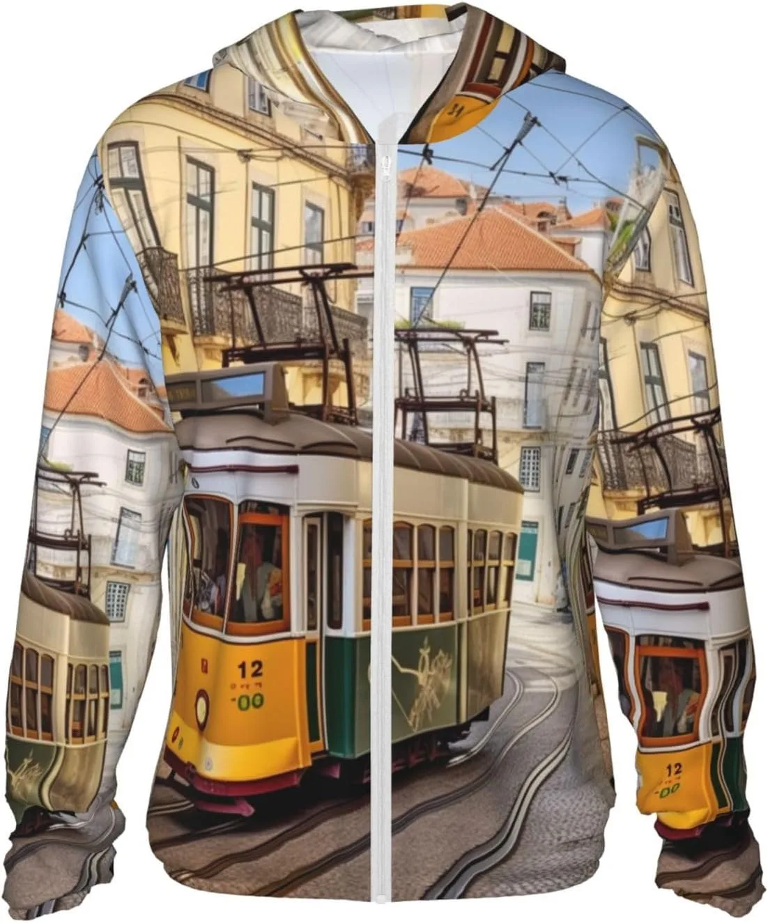 

Толстовка с капюшоном Unisex Lisbon Tram для защиты от солнца UPF 50+ GDSHJKLW