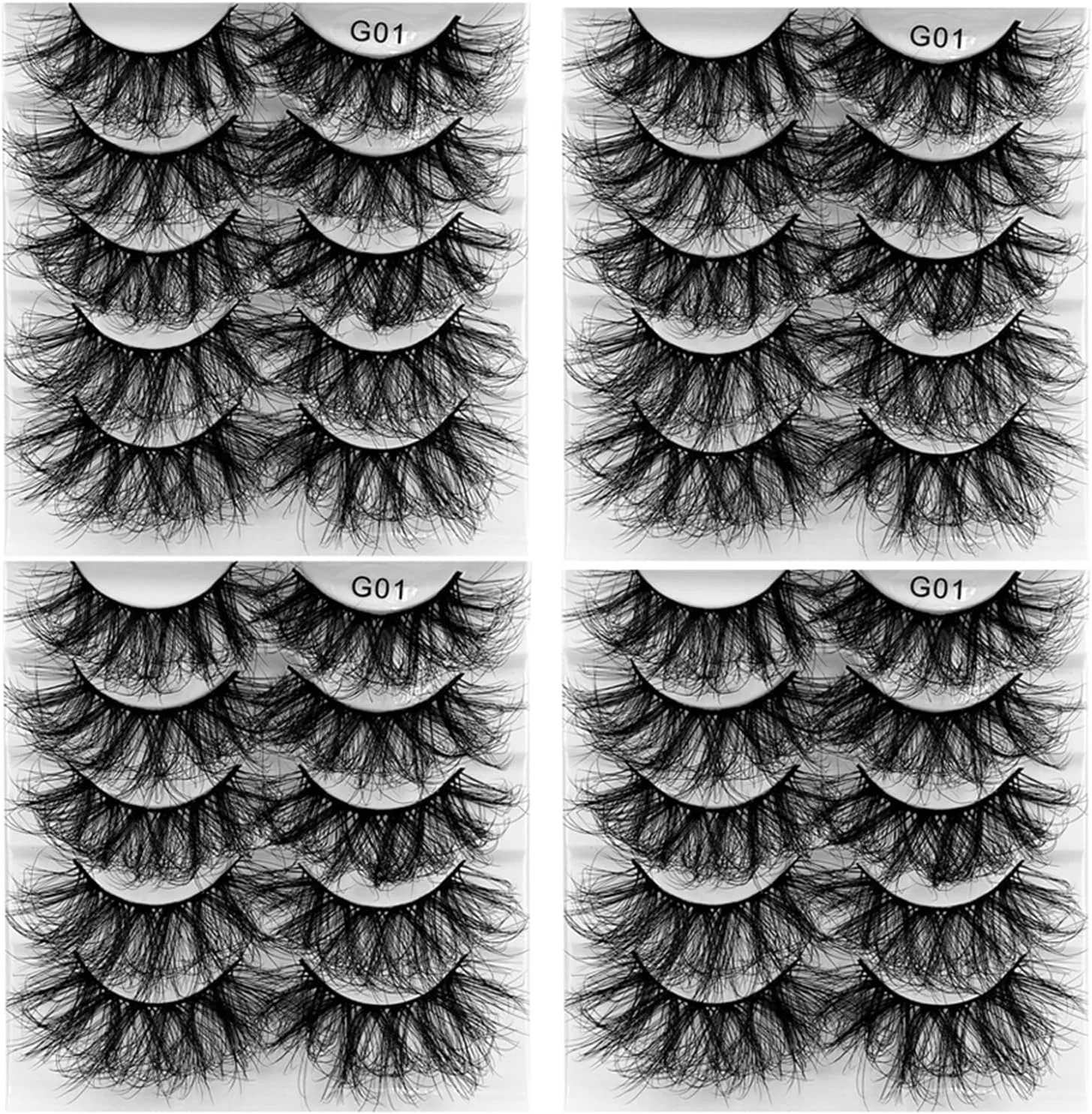 Ресницы накладные 8D Curl, GUCEE, 4 коробки, G01