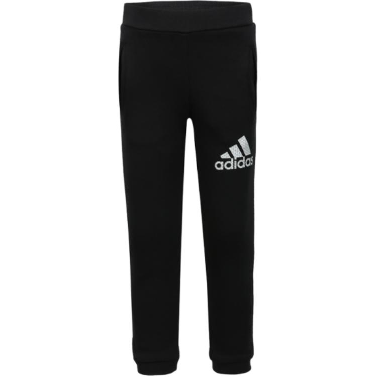 Футболка для детей 3-7 лет вязаная черная Adidas — фото 2