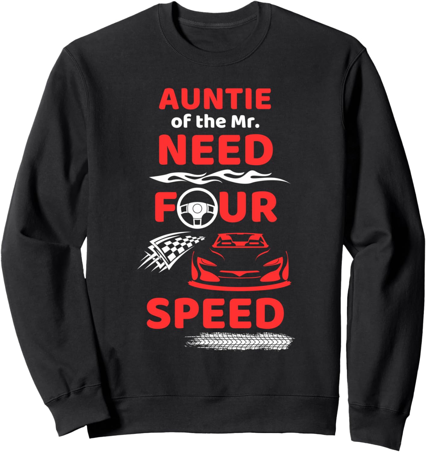 

Толстовка Mr. Need Four Speed Race для вечеринки в честь 4-летия Family Look Racing Speed Party Decoration Gifts, черный