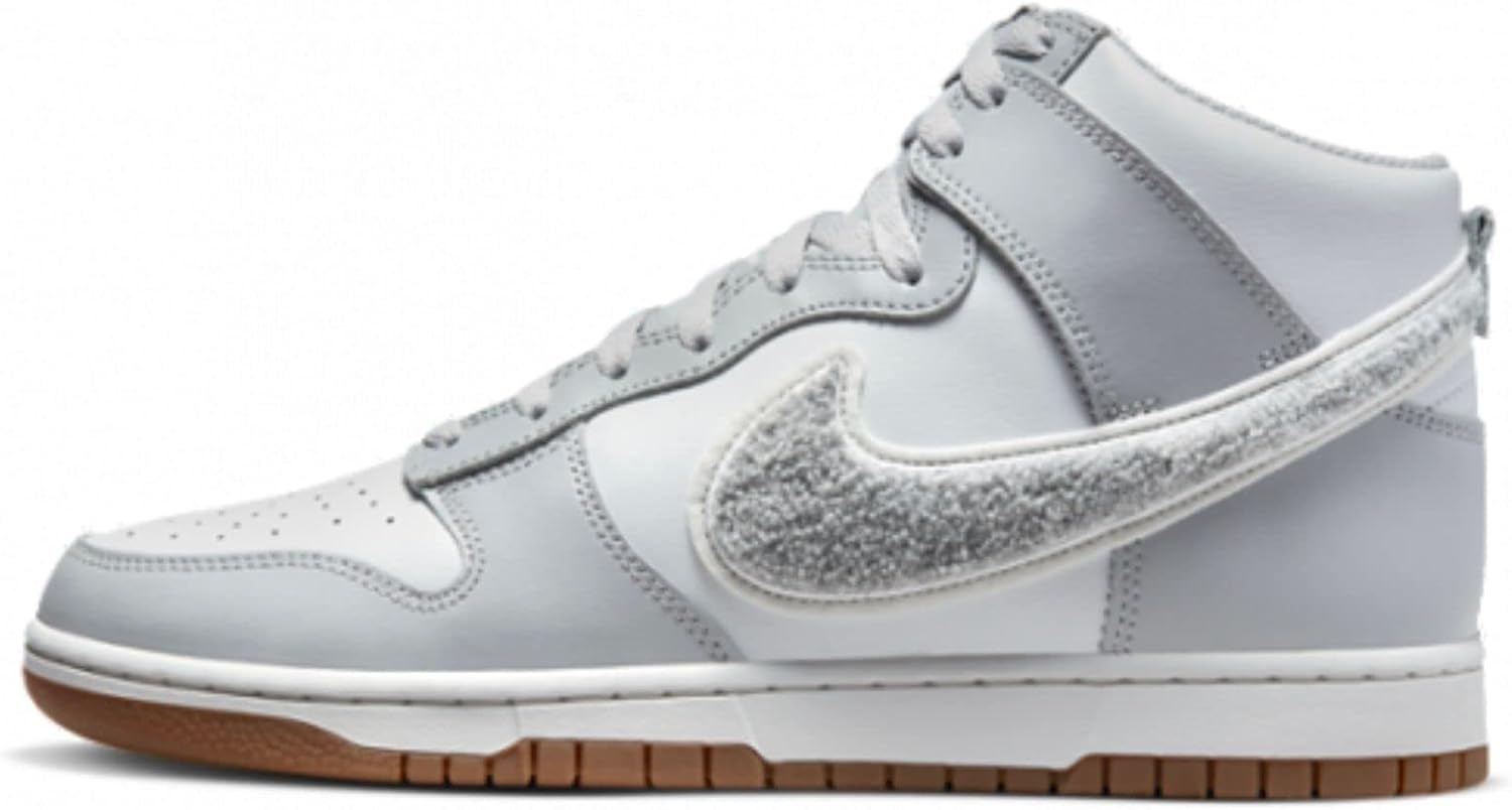 

Кроссовки Nike Dunk High Black White (2021), светло-серый