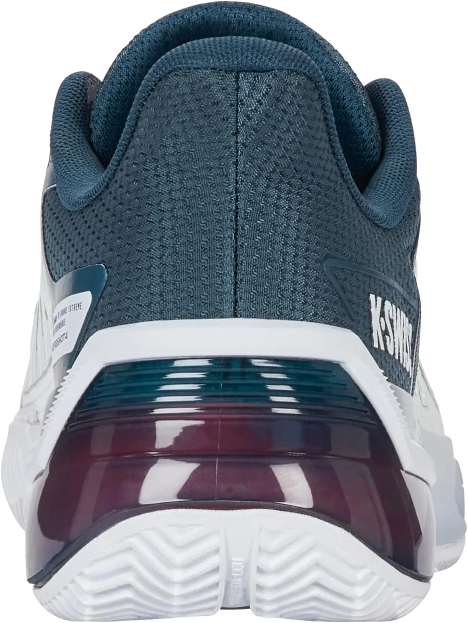 Мужские теннисные кроссовки Ultrashot 4 HB K-Swiss, цвет White/Stargazer/Neon Blaze — фото 4