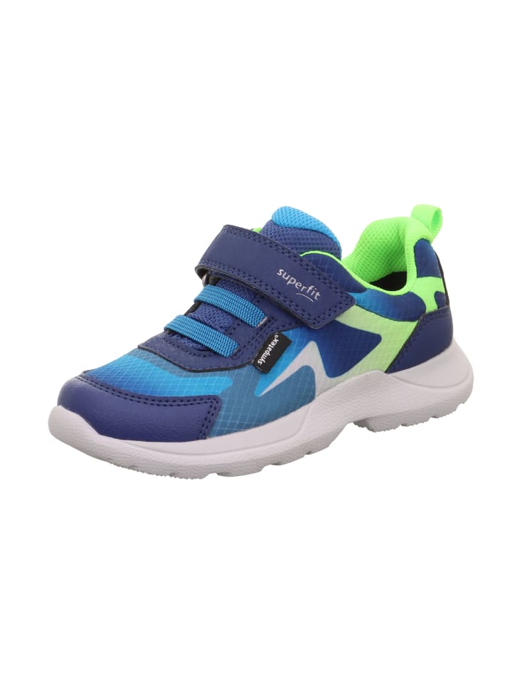 

Кроссовки на шнуровке superfit, цвет blau/hellgrün