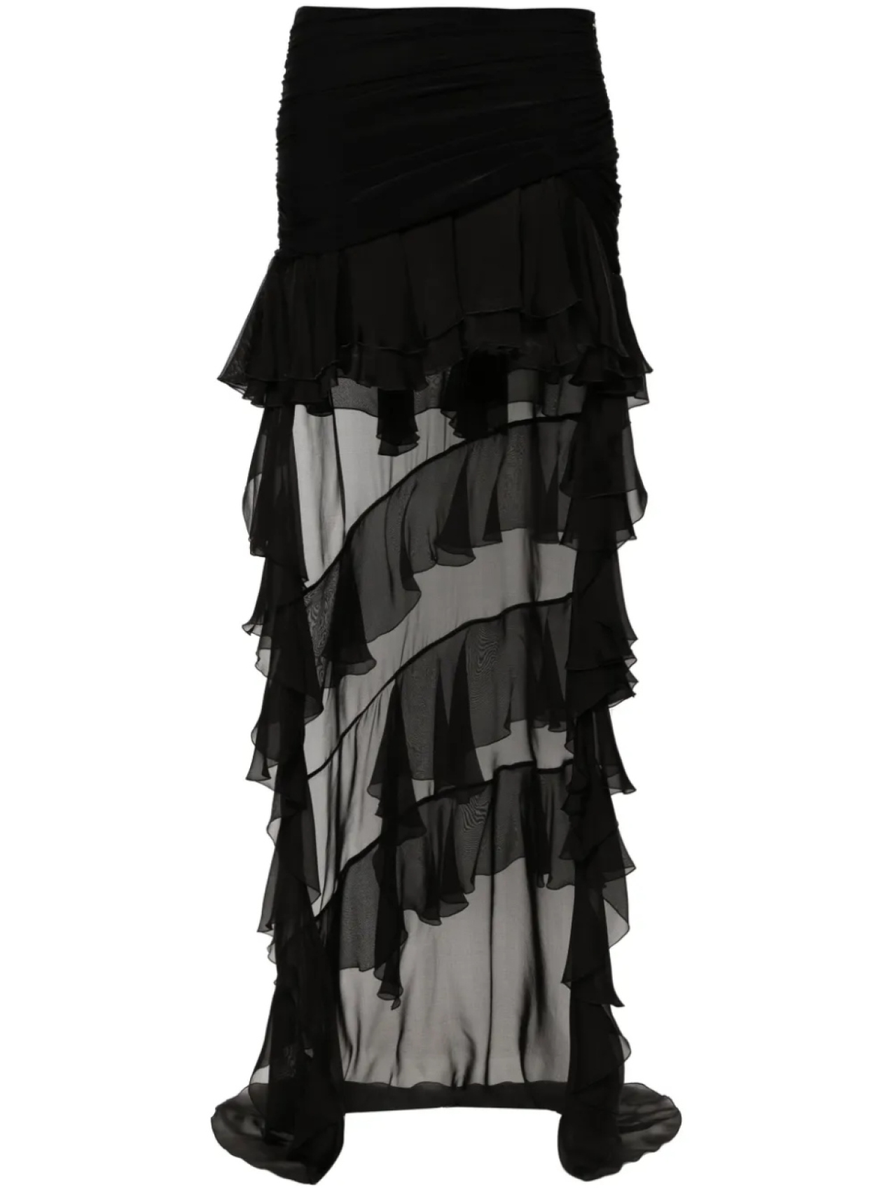 

Blumarine юбка с оборками, черный