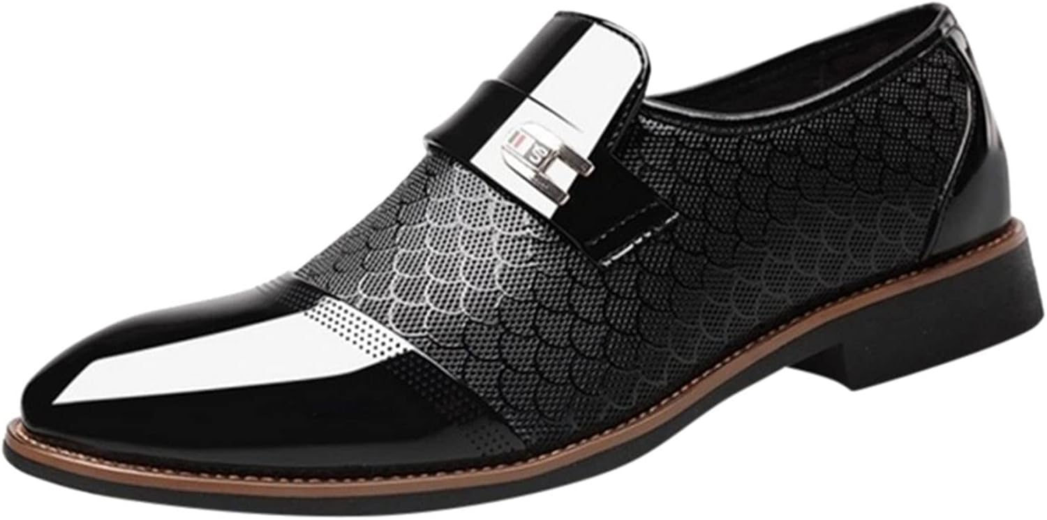 

Мужские оксфорды - слипоны из натуральной кожи, деловая обувь с антискользящей подошвой для повседневной носки Zentavi, черный