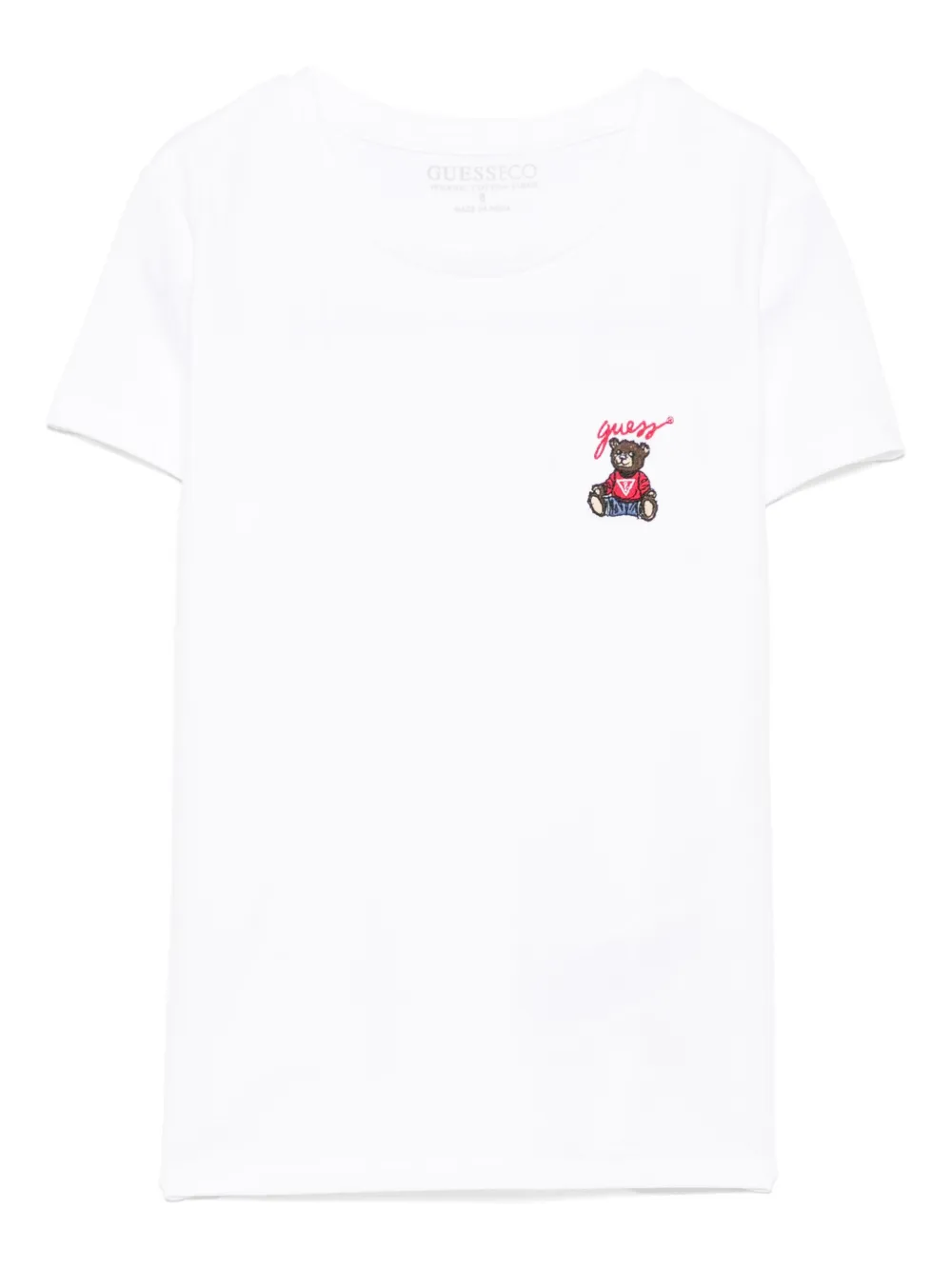 

Футболка с вышитым логотипом guess kids, белый