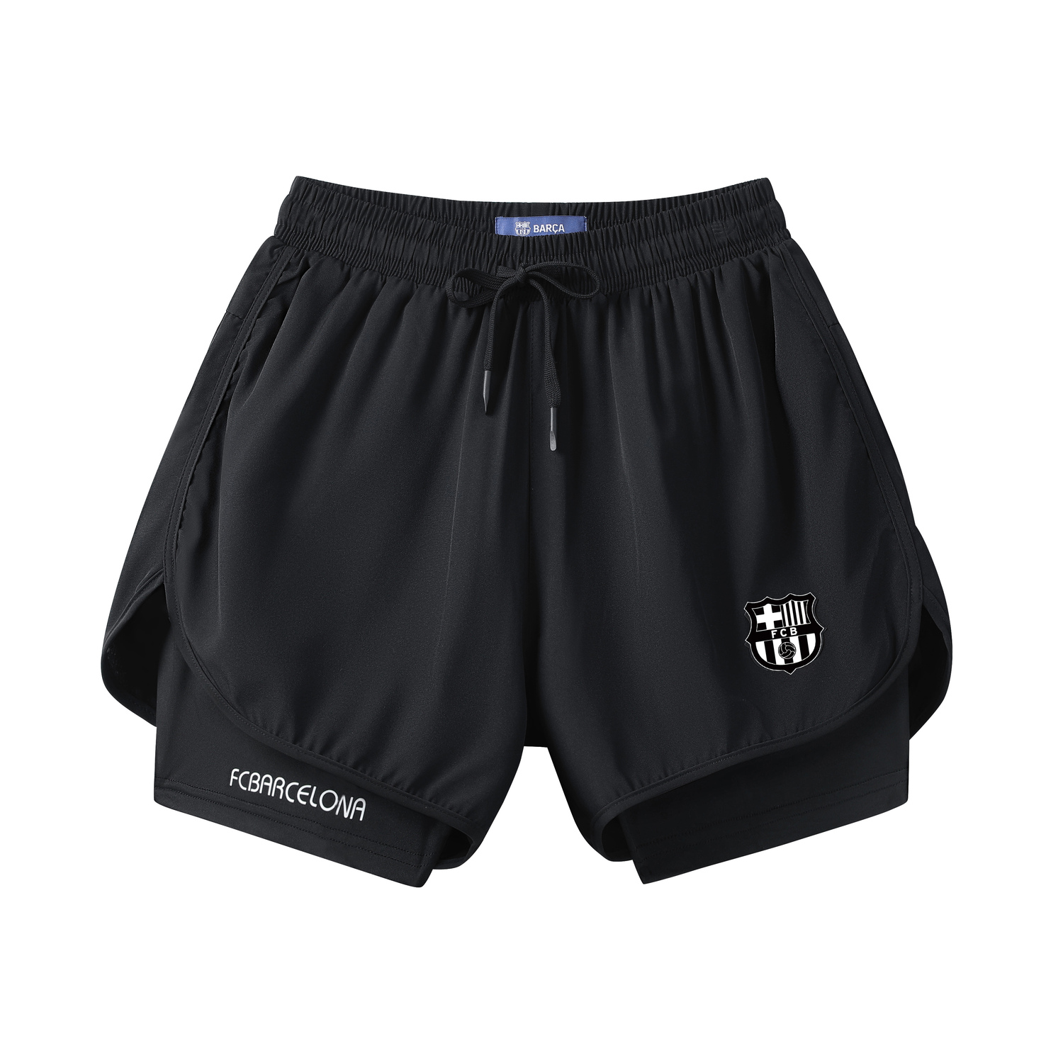 

Повседневные шорты унисекс FCB ARCELONA, черно-белый